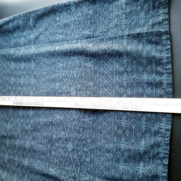 Jones New York Sport Blue/Black Aztec Print Wrap Pencil Skirt Career/Casual 10 - Picture 5 of 6